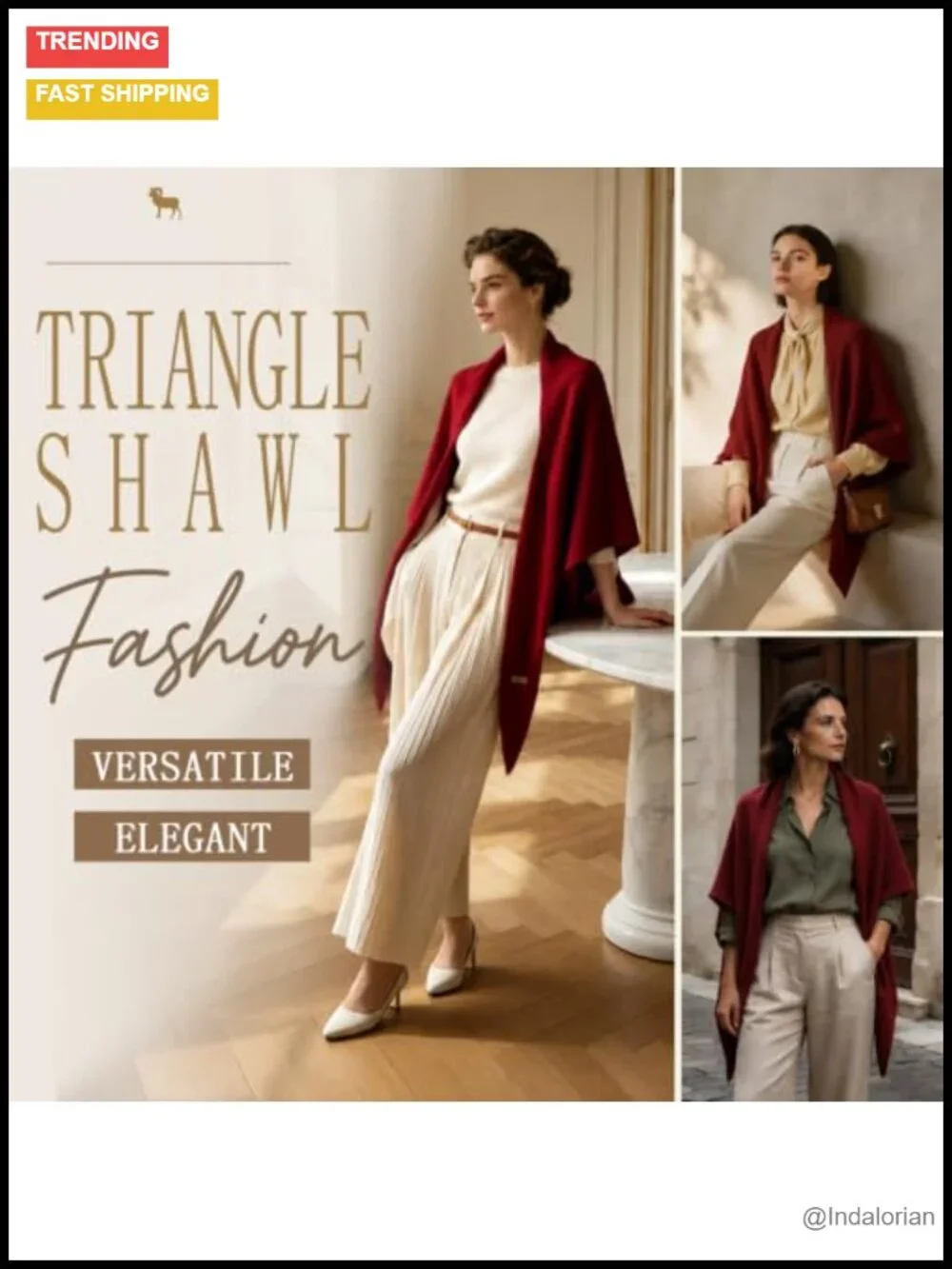 Women Cashmere Wool Blend Shawl Wrap Pashmina Poncho Oversized Lightweight